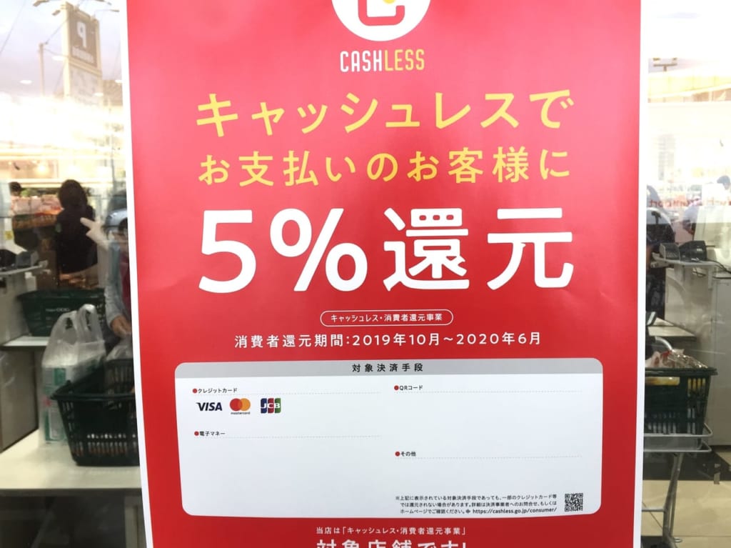 キャッシュレス還元ポスターoog