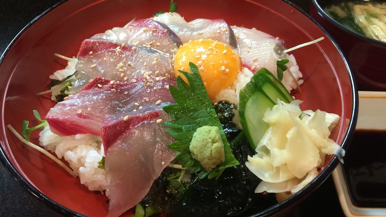 松葉寿司　日替わり丼　はまち