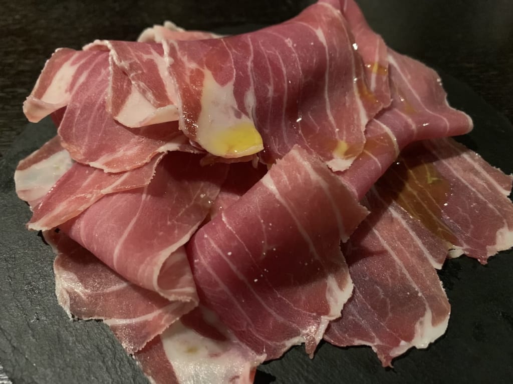 イタリアンBar Noの　生ハム