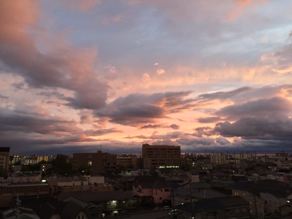 台風一過の空の様子