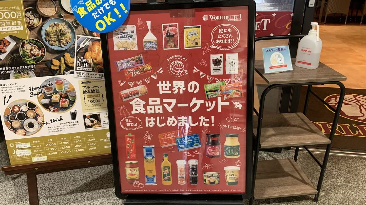世界の食品マーケットポスター