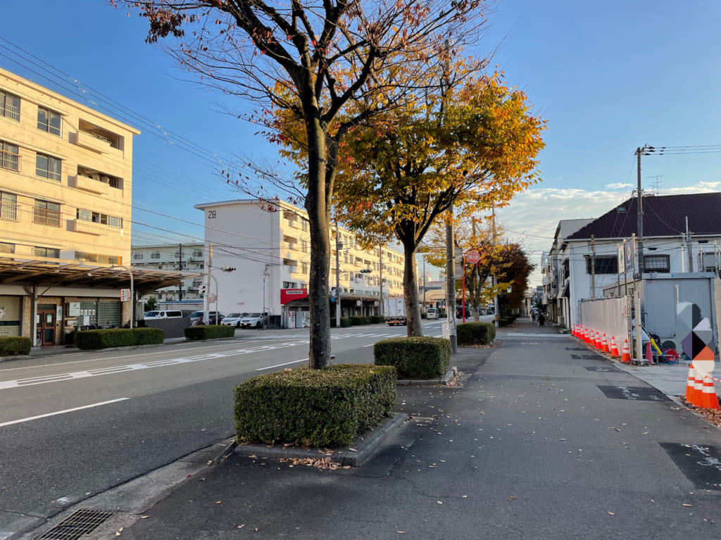 園田橋線沿いの風景