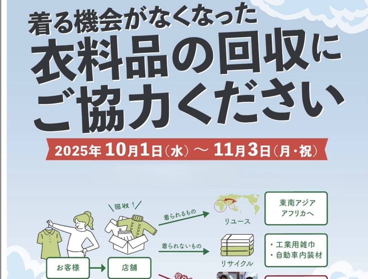 ライフ衣料品回収ちらし２