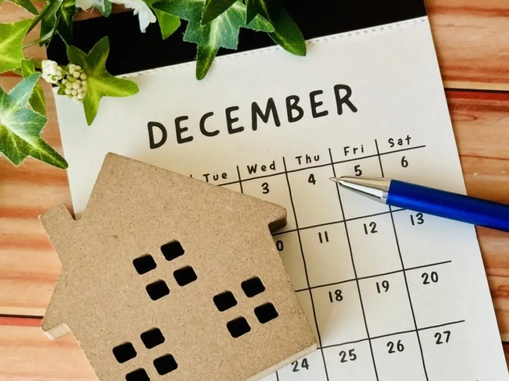 12月カレンダー　イメージ